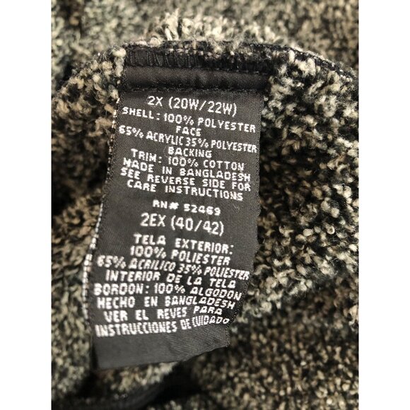 Outbrook Woman Cozy Fluffy Coat Jacket Pre-Owned Size 2X - Picture 4 of 8